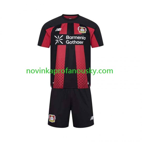 Bayer 04 Leverkusen Dres Domácí Fotbalové Dresy pro Děti 2026-2027 Krátký rukáv