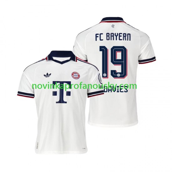 FC Bayern Mnichov Dres Alphonso Davies 19 Venkovní Fotbalové Dresy pro Muže 2026-2027 Krátký rukáv