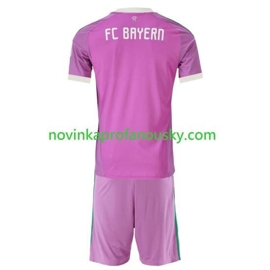 FC Bayern Mnichov Dres Brankářské Alternativní Fotbalové Dresy pro Děti 2026-2027 Krátký rukáv