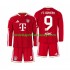 FC Bayern Mnichov Dres Harry Kane 9 Domácí Fotbalové Dresy pro Děti 2026-2027 Dlouhý rukáv
