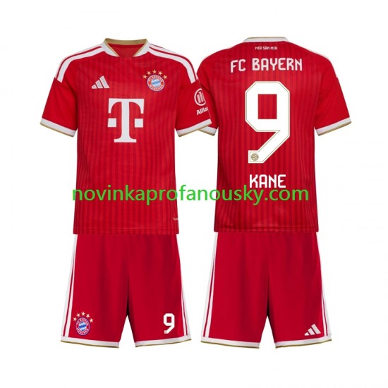 FC Bayern Mnichov Dres Harry Kane 9 Domácí Fotbalové Dresy pro Děti 2026-2027 Krátký rukáv