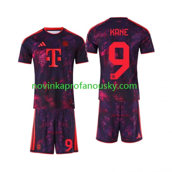 FC Bayern Mnichov Dres Harry Kane 9 Alternativní Fotbalové Dresy pro Děti 2026-2027 Krátký rukáv