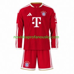 FC Bayern Mnichov Dres Domácí Fotbalové Dresy pro Děti 2026-2027 Dlouhý rukáv