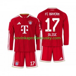 FC Bayern Mnichov Dres Michael Olise 17 Domácí Fotbalové Dresy pro Děti 2026-2027 Dlouhý rukáv