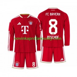 FC Bayern Mnichov Dres Tom Bischof 8 Domácí Fotbalové Dresy pro Děti 2026-2027 Dlouhý rukáv