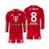 FC Bayern Mnichov Dres Tom Bischof 8 Domácí Fotbalové Dresy pro Děti 2026-2027 Dlouhý rukáv