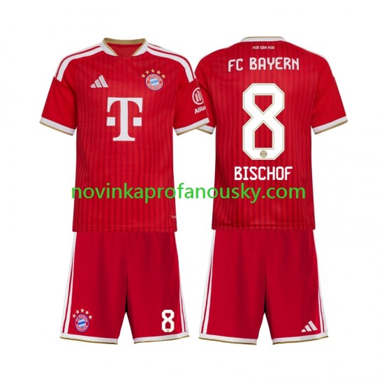 FC Bayern Mnichov Dres Tom Bischof 8 Domácí Fotbalové Dresy pro Děti 2026-2027 Krátký rukáv
