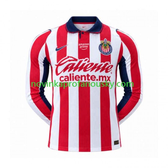 CD Guadalajara Dres Domácí Fotbalové Dresy pro Muže 2026-2027 Dlouhý rukáv