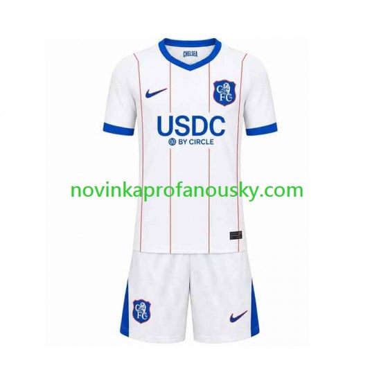 Chelsea Dres Alternativní Fotbalové Dresy pro Děti 2026-2027 Krátký rukáv