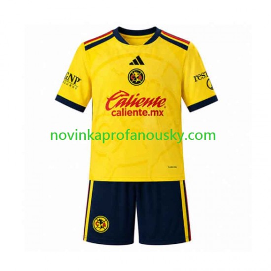 Club América Dres Domácí Fotbalové Dresy pro Děti 2026-2027 Krátký rukáv