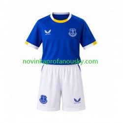 Everton Dres Domácí Fotbalové Dresy pro Děti 2026-2027 Krátký rukáv