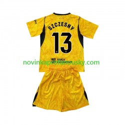 FC Barcelona Dres Wojciech Szczesny 13 Brankářské Čtvrtý Fotbalové Dresy pro Děti 2026-2027 Krátký rukáv
