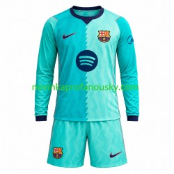 FC Barcelona Dres Alternativní Fotbalové Dresy pro Děti 2026-2027 Dlouhý rukáv