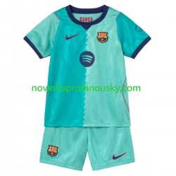 FC Barcelona Dres Alternativní Fotbalové Dresy pro Děti 2026-2027 Krátký rukáv