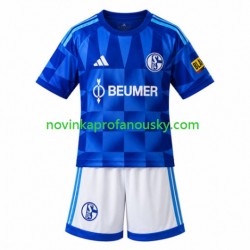 FC Schalke 04 Dres Domácí Fotbalové Dresy pro Děti 2026-2027 Krátký rukáv