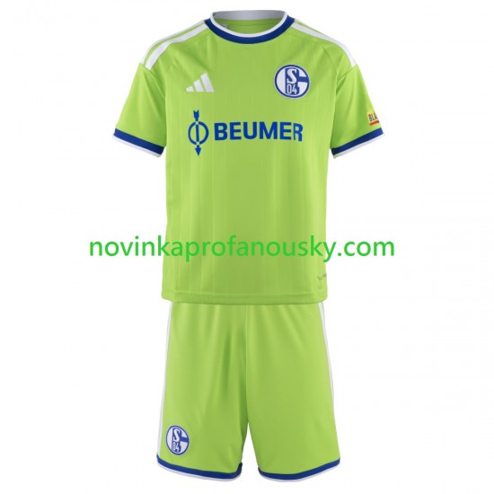 FC Schalke 04 Dres Alternativní Fotbalové Dresy pro Děti 2026-2027 Krátký rukáv