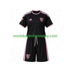 Sevilla FC Dres Alternativní Fotbalové Dresy pro Děti 2026-2027 Krátký rukáv