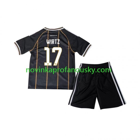 Německo Dres Florian Wirtz 17 Alternativní Fotbalové Dresy pro Děti MS ve fotbale 2026 Krátký rukáv