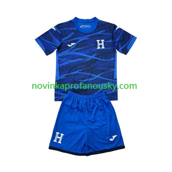 Honduras Dres Čtvrtý Fotbalové Dresy pro Děti 2026 Krátký rukáv