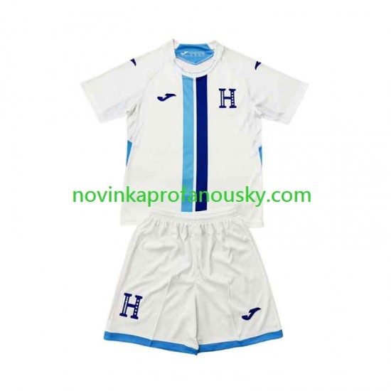 Honduras Dres Domácí Fotbalové Dresy pro Děti 2026 Krátký rukáv