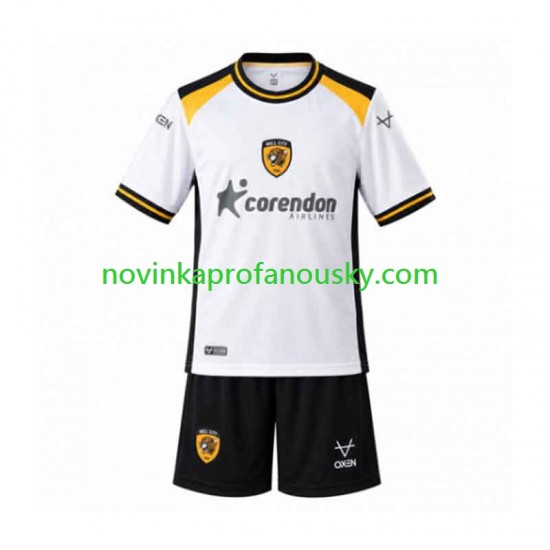 Hull City Dres Venkovní Fotbalové Dresy pro Děti 2026-2027 Krátký rukáv