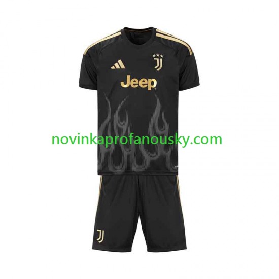 Juventus Dres Alternativní Fotbalové Dresy pro Děti 2026-2027 Krátký rukáv