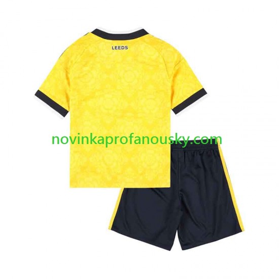 Leeds United Dres Venkovní Fotbalové Dresy pro Děti 2026-2027 Krátký rukáv