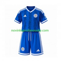 Leicester City Dres Domácí Fotbalové Dresy pro Děti 2026-2027 Krátký rukáv