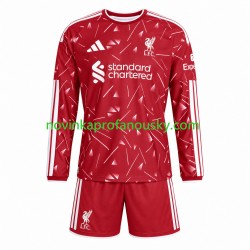 Liverpool Dres Domácí Fotbalové Dresy pro Děti 2026-2027 Dlouhý rukáv