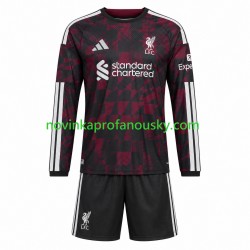 Liverpool Dres Alternativní Fotbalové Dresy pro Děti 2026-2027 Dlouhý rukáv