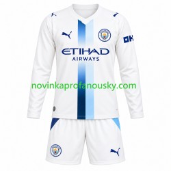 Manchester City Dres Alternativní Fotbalové Dresy pro Děti 2026-2027 Dlouhý rukáv