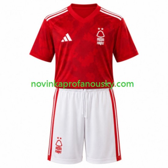 Nottingham Forest Dres Domácí Fotbalové Dresy pro Děti 2026-2027 Krátký rukáv