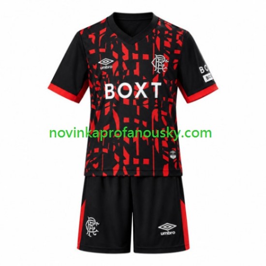 Rangers Dres Alternativní Fotbalové Dresy pro Děti 2026-2027 Krátký rukáv