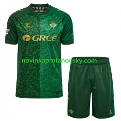 Real Betis Dres Venkovní Fotbalové Dresy pro Děti 2026-2027 Krátký rukáv