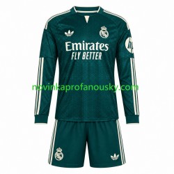 Real Madrid Dres Venkovní Fotbalové Dresy pro Děti 2026-2027 Dlouhý rukáv