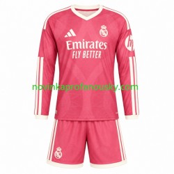Real Madrid Dres Alternativní Fotbalové Dresy pro Děti 2026-2027 Dlouhý rukáv