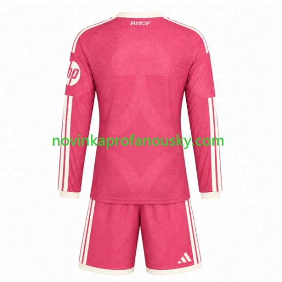Real Madrid Dres Alternativní Fotbalové Dresy pro Děti 2026-2027 Dlouhý rukáv