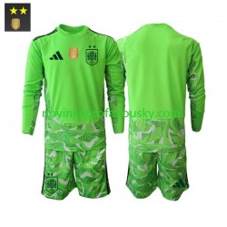 Španělsko Dres Brankářské Alternativní Fotbalové Dresy pro Děti 2026-2027 Dlouhý rukáv