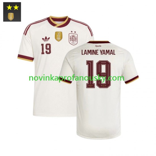 Španělsko Dres Lamine Yamal 19 Venkovní Fotbalové Dresy pro Muže 2026-2027 Krátký rukáv