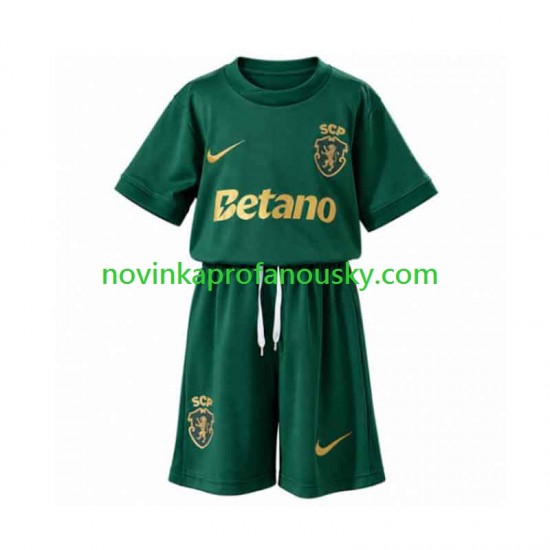 Sporting CP Dres Special Domácí Fotbalové Dresy pro Děti 2026-2027 Krátký rukáv