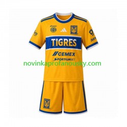 Tigres UANL Dres Domácí Fotbalové Dresy pro Děti 2026-2027 Krátký rukáv