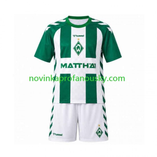 Dres Werder Bremen Domácí Fotbalové Dresy pro Děti 2026-2027 Krátký rukáv