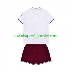 West Ham United Dres Venkovní Fotbalové Dresy pro Děti 2026-2027 Krátký rukáv