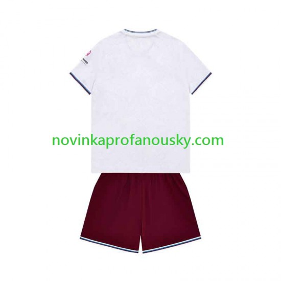West Ham United Dres Venkovní Fotbalové Dresy pro Děti 2026-2027 Krátký rukáv