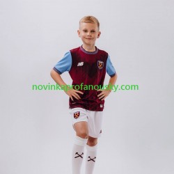 West Ham United Dres Domácí Fotbalové Dresy pro Děti 2026-2027 Krátký rukáv