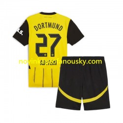 Borussia Dortmund Dres Karim Adeyemi 27 Domácí Fotbalové Dresy pro Děti 2024-2025 Krátký rukáv