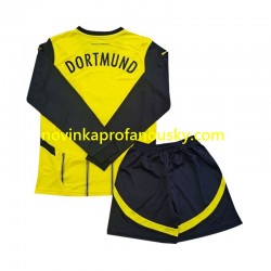 Borussia Dortmund Dres Domácí Fotbalové Dresy pro Děti 2024-2025 Dlouhý rukáv