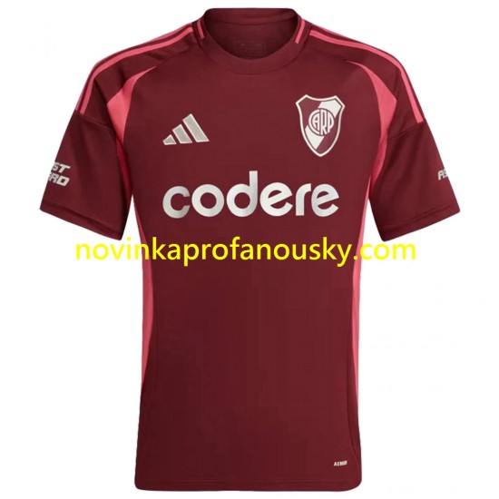 CA River Plate Dres Venkovní Fotbalové Dresy pro Muže 2024-2025 Krátký rukáv