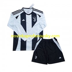 Juventus Dres Domácí Fotbalové Dresy pro Děti 2024-2025 Dlouhý rukáv