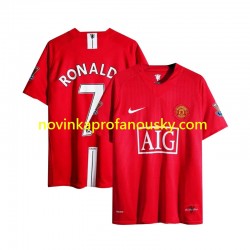 Manchester United Dres Cristiano Ronaldo 7 Champion League 2007 Retro Domácí Fotbalové Dresy pro Muže Krátký rukáv